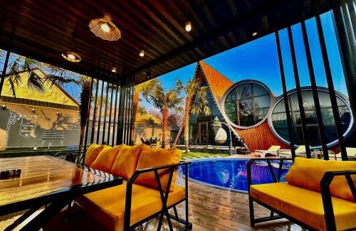 Gabala Villa | Qafqaz Rolling Bungalow HOT POOL