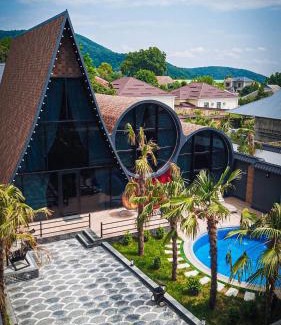 Gabala Villa | Qafqaz Rolling Bungalow HOT POOL