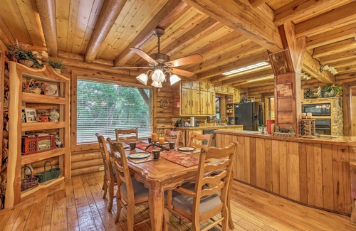 Inverness Cabin | Quiet Inverness Log Cabin w/Furnished Deck!