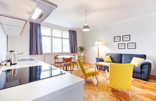 Brno Apartment | Retro Apartment with a View