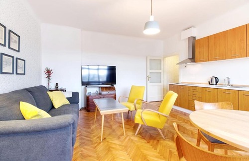 Brno Apartment | Retro Apartment with a View