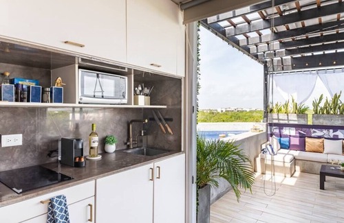 Ek Balam Village Apartment | Rooftop Suite with Private Pool and Jungle View