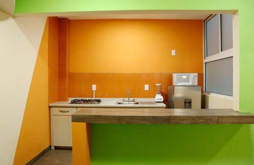 Tehuacan Apartment | Sensity Home Departamento 7, Colorido y amplio Familiar