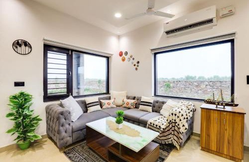 Sanganer House | StayVista's La Villa Farm - Tranquil Retreat with Outdoor Pool, Games & Terrace