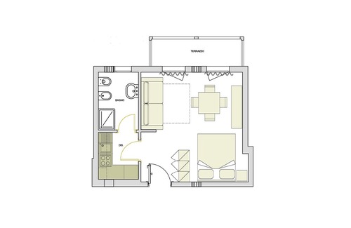 La Pietraia Apartment | Studios, two-room and three-room apartments a few steps from the beach