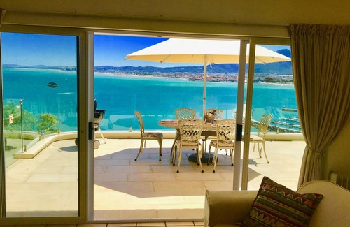 Mountainside Apartment | Stunning ocean views of False bay the harbour with Private pool