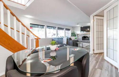 West Edmonton Apartment | Stunning River View Home, King Bed, Golf, Firepit