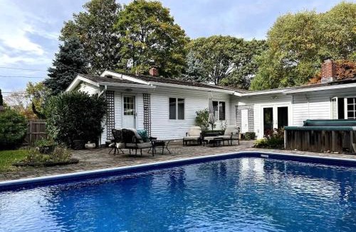 Wading River House | Stylish Sunset Retreat: Near Beach, Pool, Hot Tub