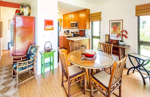 Lihue Condo | Stylish Tropical Suite w/Bath+Kitchen Upgrades, WiFi, DVD, Lanai–Kaha Lani 113