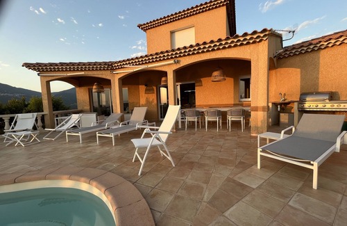 Propriano Villa | Superb air-conditioned villa with private pool and breathtaking sea/mountain views