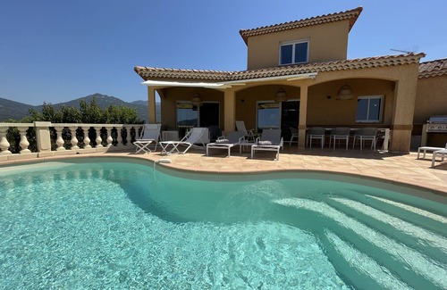 Propriano Villa | Superb air-conditioned villa with private pool and breathtaking sea/mountain views