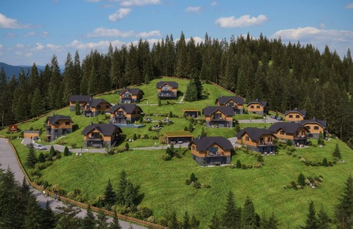 Albeck House | Tomtegl-Bergchalet No.6 mit Privatsauna, Infinitypool, Kamin, Fitnessraum, 1500m Seehöhe