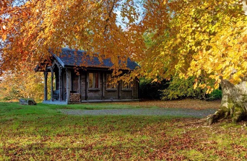 Nairn Cabin | Unique Norwegian cabin perched above the River Findhorn with a stunning view