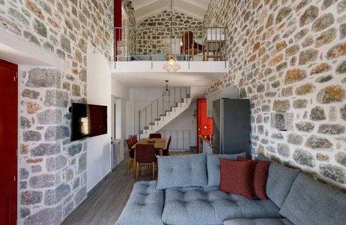 Limeni House | Villa ATHINA with private pool in exposed position over the sea, Peloponnese
