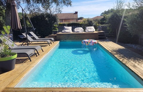 Messanges House | VILLA BIDAOUS 4*-heated pool, table tennis, 3 bicycles, real table football-Messanges
