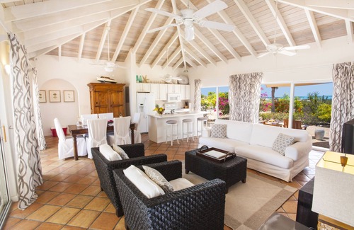 Providenciales Villa | White Osprey: Spectacular views from every room and pool overlooking the ocean