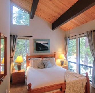 Kings Beach House | Woodsy retreat near Northstar & lake