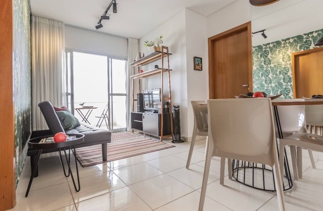 02 QTO apartment in the Goiabeiras neighborhood. All furnished. Incredible view.
