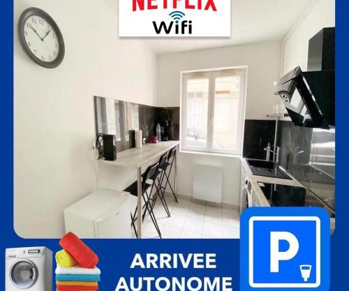 023 CHIC & COSY F1 23m2 HYPERCENTRE WIFI SMART TV NETFLIX