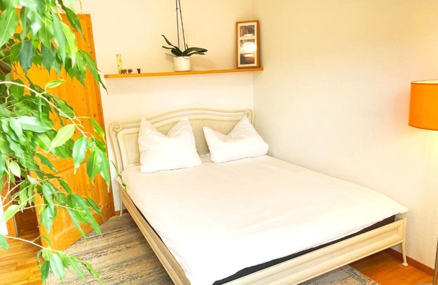 1,5-Zimmer mit Duschbad, Gartenblick, Kühlschrank