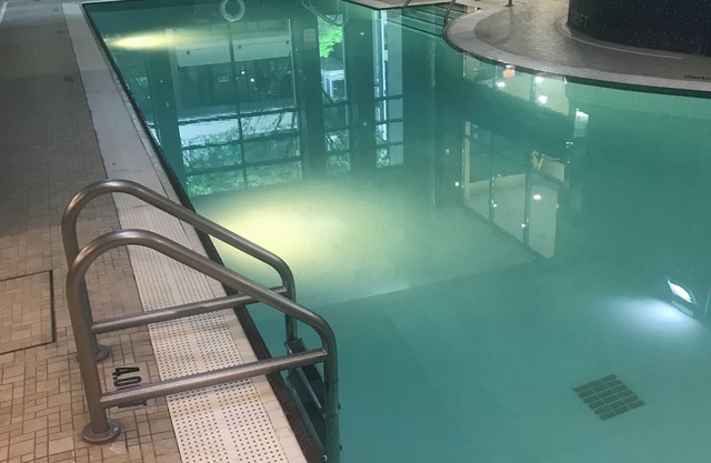 1-bed pet-friendly Olympic Village condo with pool & hot tub, 5 min from seawall