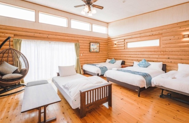 1 night Log house with outdoor jacuzzi 4 beds /Miyakojima Okinawa