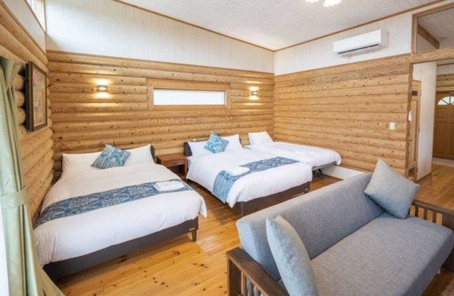 1 night Log house with outdoor jacuzzi 3 beds /Miyakojima Okinawa