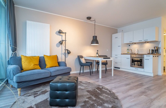1-room apartment with balcony and parking. - only 450m to the beach!