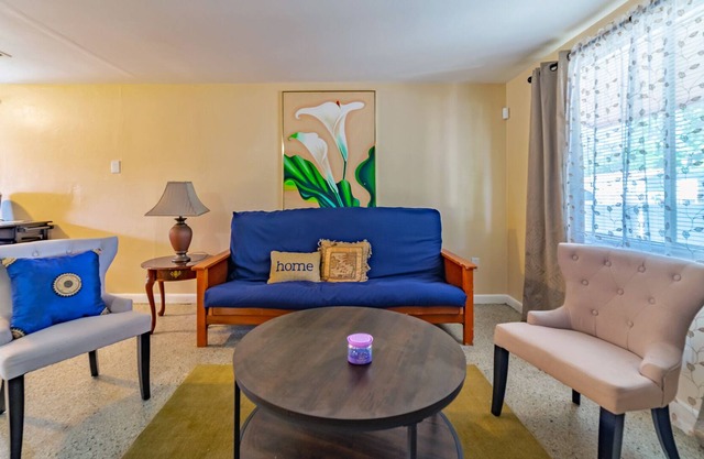 10 minutes to Busch Gardens and USF. Family sized space with backyard and grill.