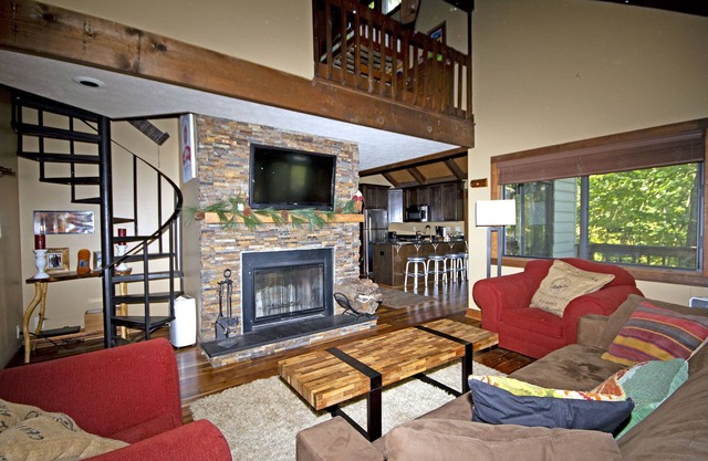 100 yards to Tyro slope Nestled in the woods