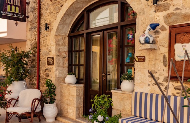 100m. away from the beach with large, impressive verandas and a majestic garden