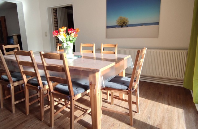 120sqm vacation home with garden 10 minutes from the Szczecin Lagoon