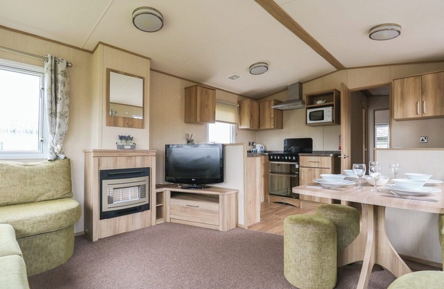 12ft-wide caravan with one double with en suite W.