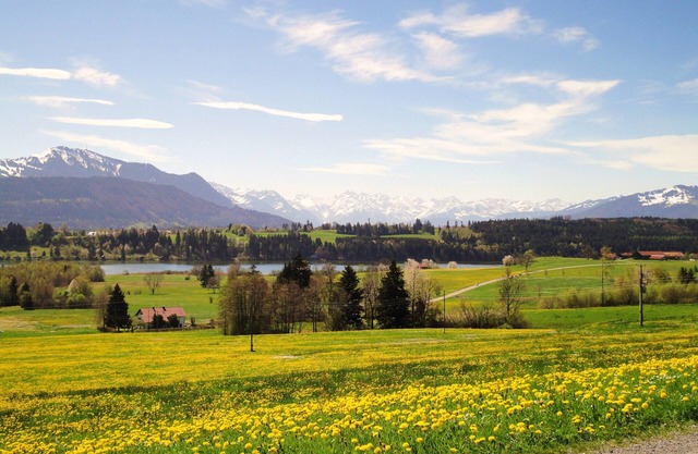 130 m² with a magnificent mountain view in the Allgäu