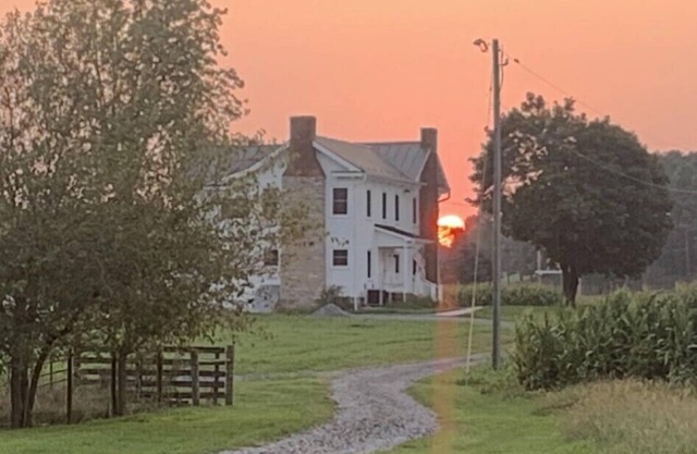 1875 FARMHOUSE completely renovated with a spectacular Blue Ridge Mountain view!
