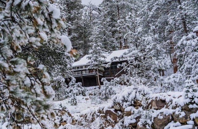 1914 cabin - king bed, fireplace, fishing, views!