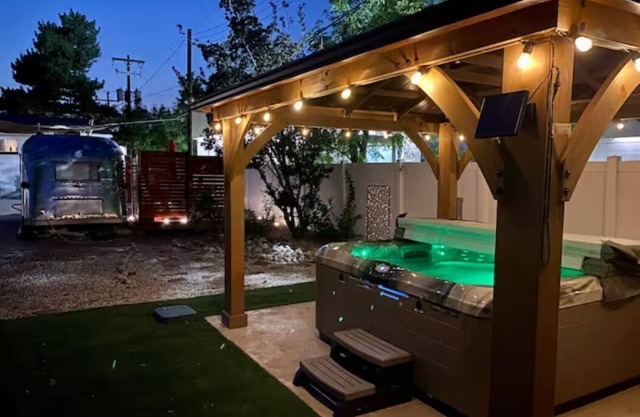 1959 Airstream Shiny Tiny Home Experience- Hot Tub