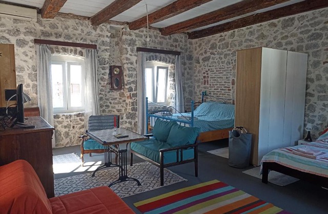19th century stone house on the seashore