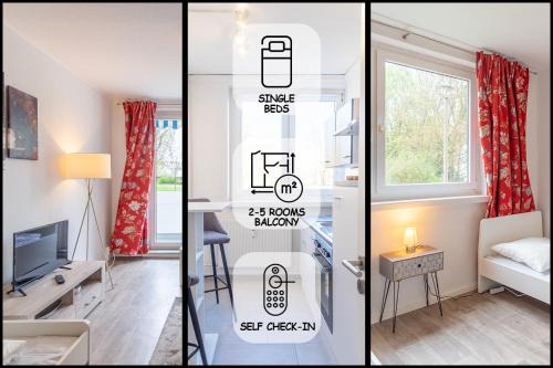 2-5 Zimmer, Balkon, Einzelbetten, Küche