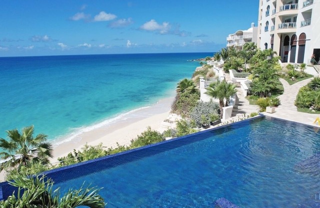 2 Bedroom 2.5 Bath Luxury Condo in Cupecoy. Steps to the Beach!