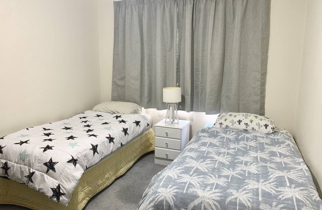 2 king single beds private room