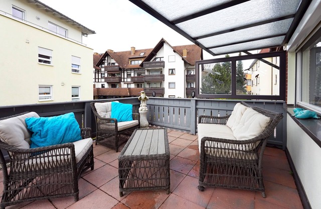 2-room apartment in prime city center location with terrace & DreiWelten-Card