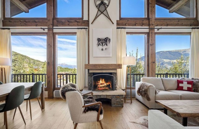 200m ski slopes-Chalet Manora -Courchevel La Tania