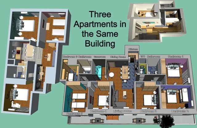25 Guests: 3 Apts, Near Metro!