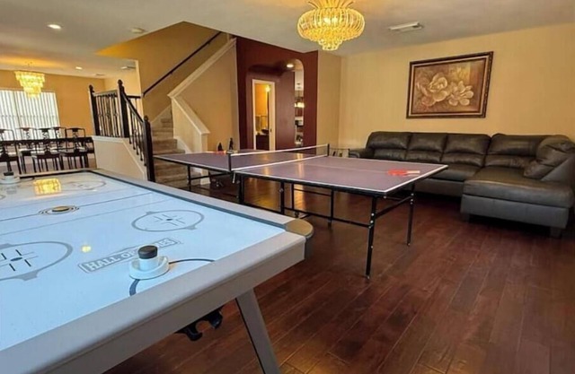 281 & 1604 6 beds ping pong & air hockey table