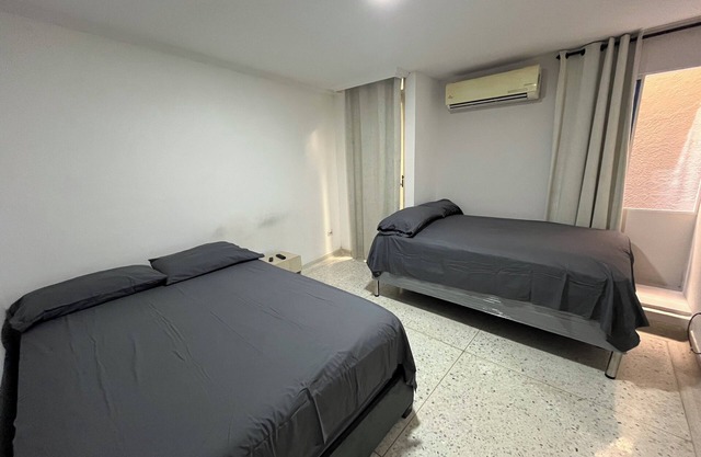 3 bedroom apartment with private bathroom and air located north of the city.