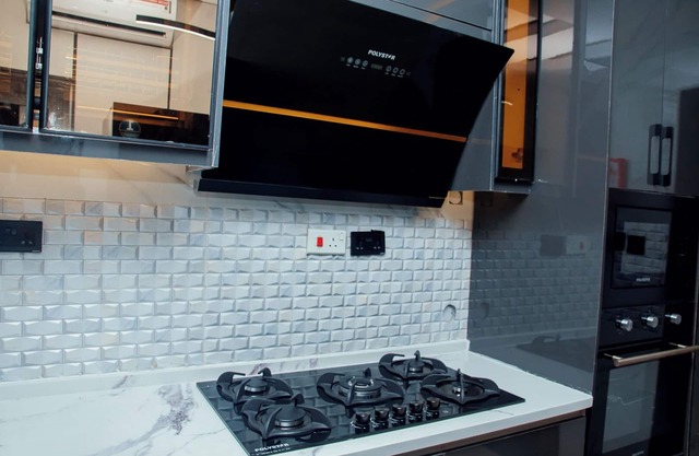 3-bedroom apartment in cool Lagos with WiFi, AC, fitness room