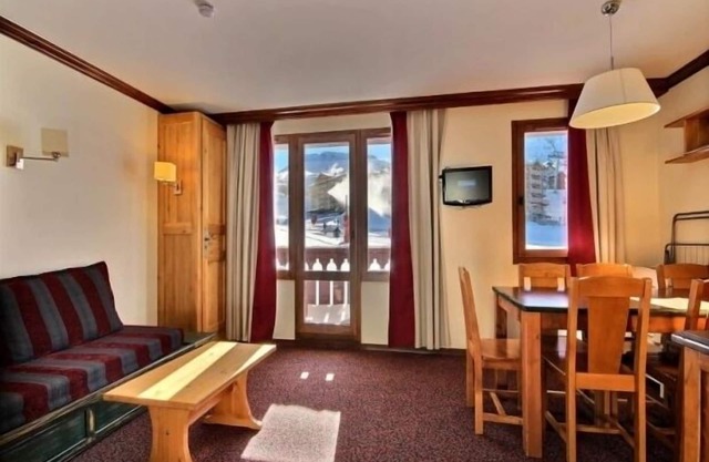 3-room apartment with balcony, 2 bathrooms, 6 people, Plagne Soleil