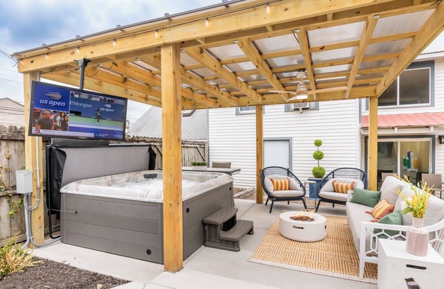 3 Story Nulu Home with Epic Patio and Hot Tub
