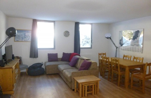 350m from ski slopes, 3rd floor, view mountain, tv, 60m², Flaine